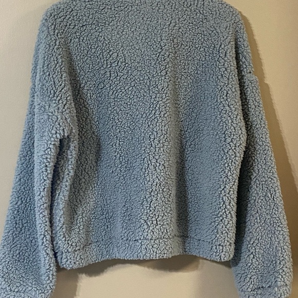 NWT Thread & Supply at Nordstrom Light Blue Zip Pullover - Picture 4 of 9